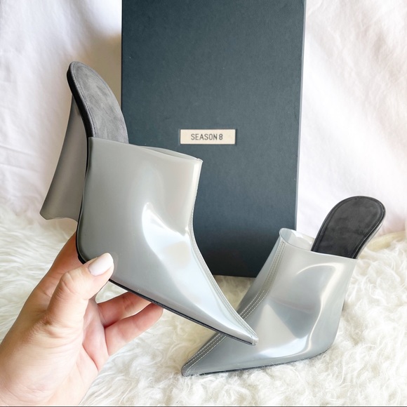Yeezy Shoes - NEW Yeezy Season 8 PVC Wedge Mule Pumps 39